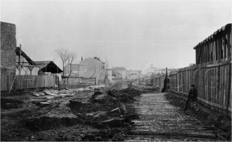 Percement de la rue d'Alésia - 1877- © Marville / Musée Carnavalet/ Roger Viollet