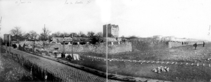 Démolition vers la Porte de Vanves