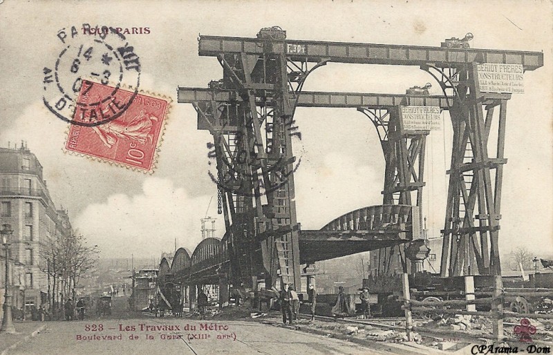 Construction du métro 1906