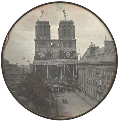 Notre Dame de Paris 1842 - funérailles du Duc d'Orléans