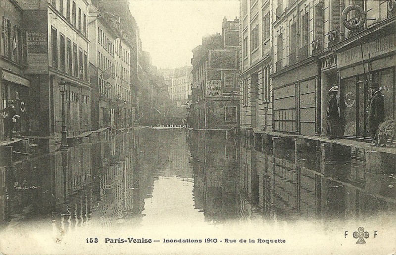 Durant les inondations de 1910.