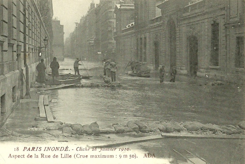 Rue de Lille inondée