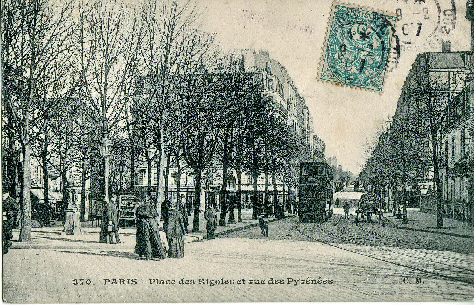 Tout Paris - La Rue des Pyrénées à la rue des Partants | Cartes