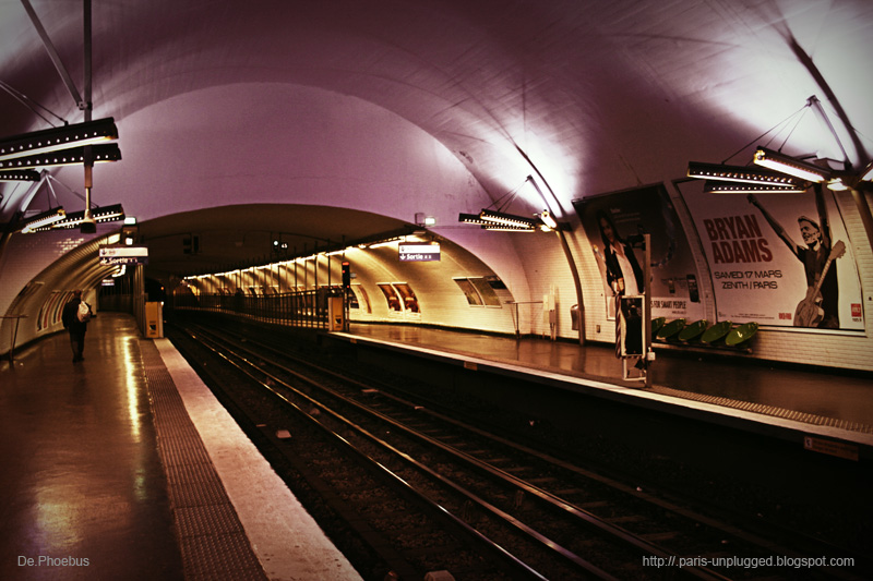 La station Gambetta aujourd'hui. Au fond, l'ancienne station "Martin Nadaud" absorbée en 1969 (N. Bonnell)