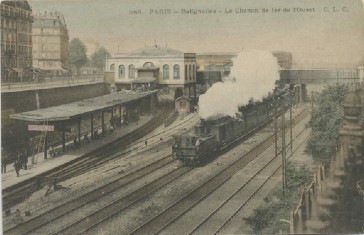 1854 – Les trains aux Batignolles